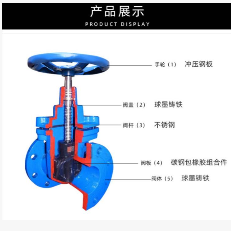 硕臻 软密封闸阀 DN150 个高清大图
