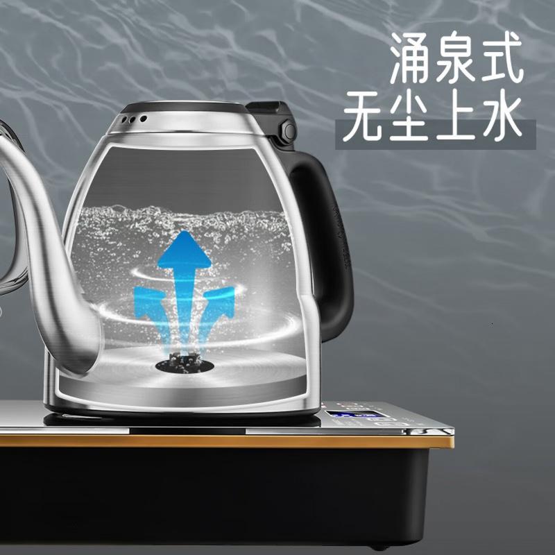 金灶(KAMJOVE) 底部自动上水电热水壶电茶炉喷淋式煮茶器蒸茶器烧水壶保温恒温家用 0.9L E9A高清大图