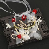 韩式超仙手腕花伴娘团森系简约新娘姐妹团结婚手花手环婚礼伴手礼 款式一