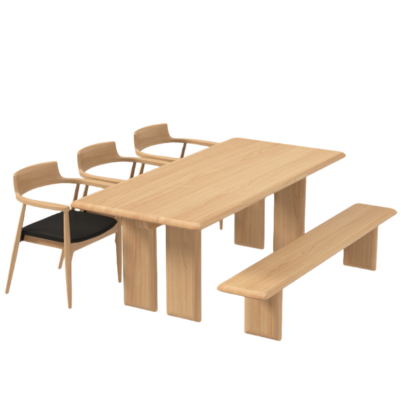 铭 思 达 实 木 餐 桌高清大图