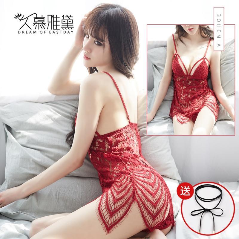 情趣内衣服用品制服诱惑血滴子性感三点式露乳sm骚透视装激情套装