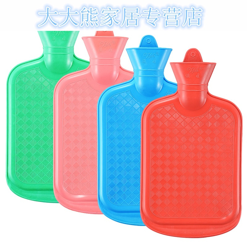 热水袋暖手宝暖水袋加厚防爆注水暖宫冲水可爱毛绒布灌水橡胶大号