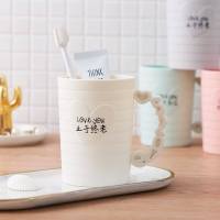 大容量塑料牙刷杯家用创意刷牙杯子简约少女漱口杯情侣洗漱杯一对