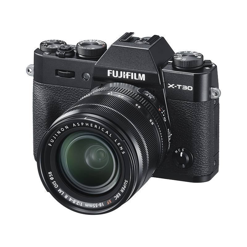 富士(FUJIFILM)X-T30/XT30 微单相机 单镜头套装 黑色(18-55mm镜头) 2610万像素 4K视频 蓝牙WIFI