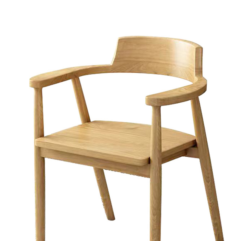 筑亮 扶手椅 弧形靠背原木色 把高清大图