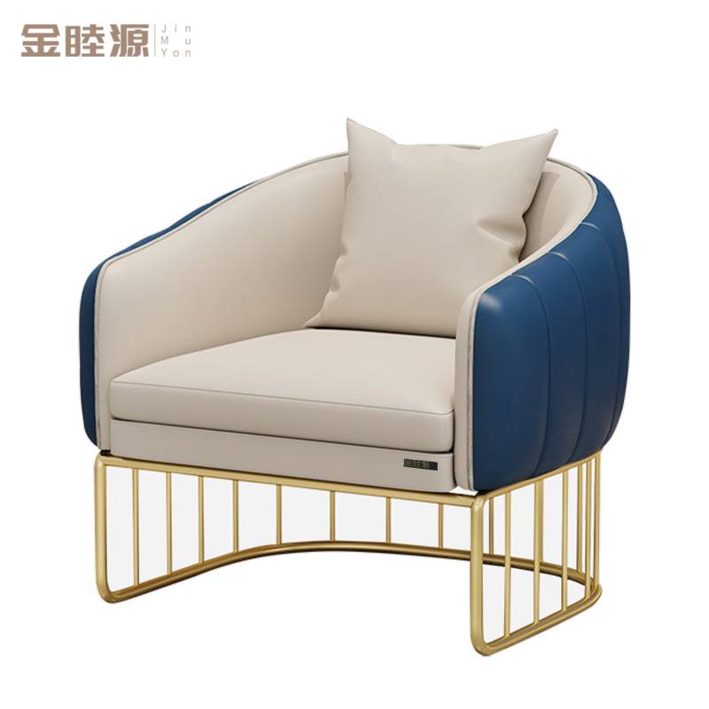 金睦源 JIN MU YON 沙发 蓝色+米色 张高清大图