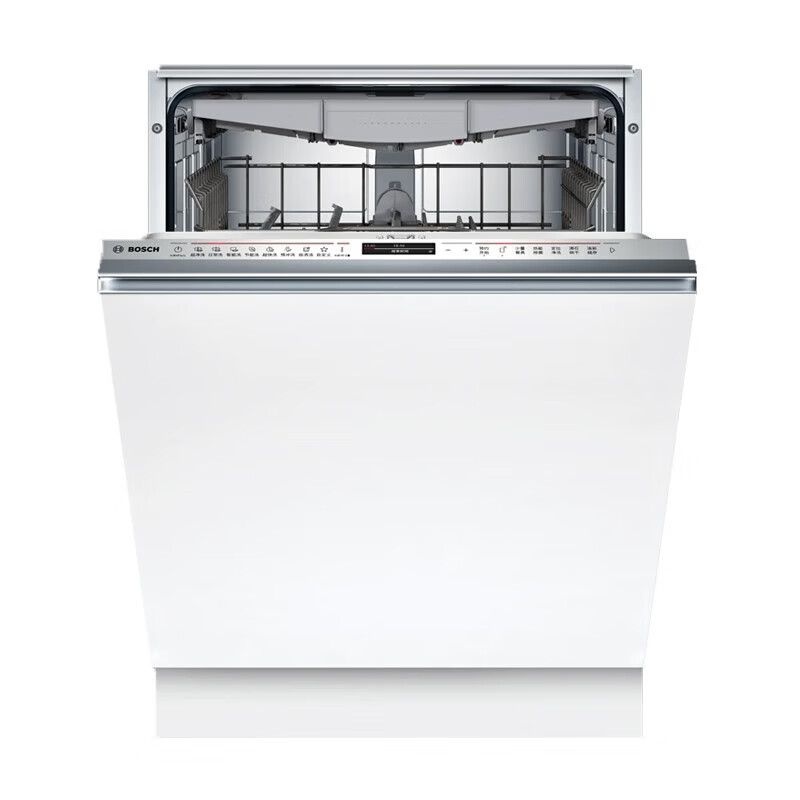 博世 SJV6ZMX00C 6系全嵌入式沸石烘干长效储存家用洗碗机16套 带黑色玻璃面板高清大图