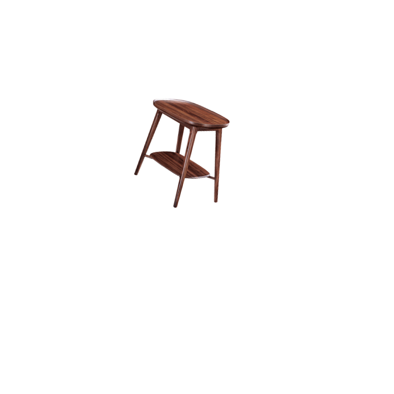 秦鑫(QINXIN)椭圆几品格系列多功能茶几400mm*600mm*600mm