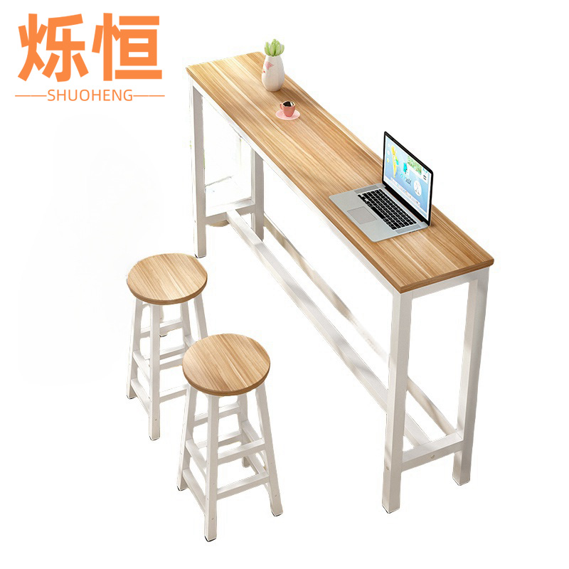 烁恒 长条桌140*40*100+3凳子套