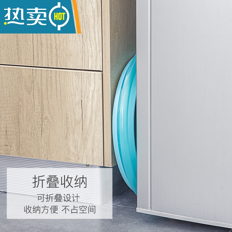 JING PING折叠盆便携式旅行压缩水盆家用旅游学生宿舍硅胶塑料洗脸盆高清大图