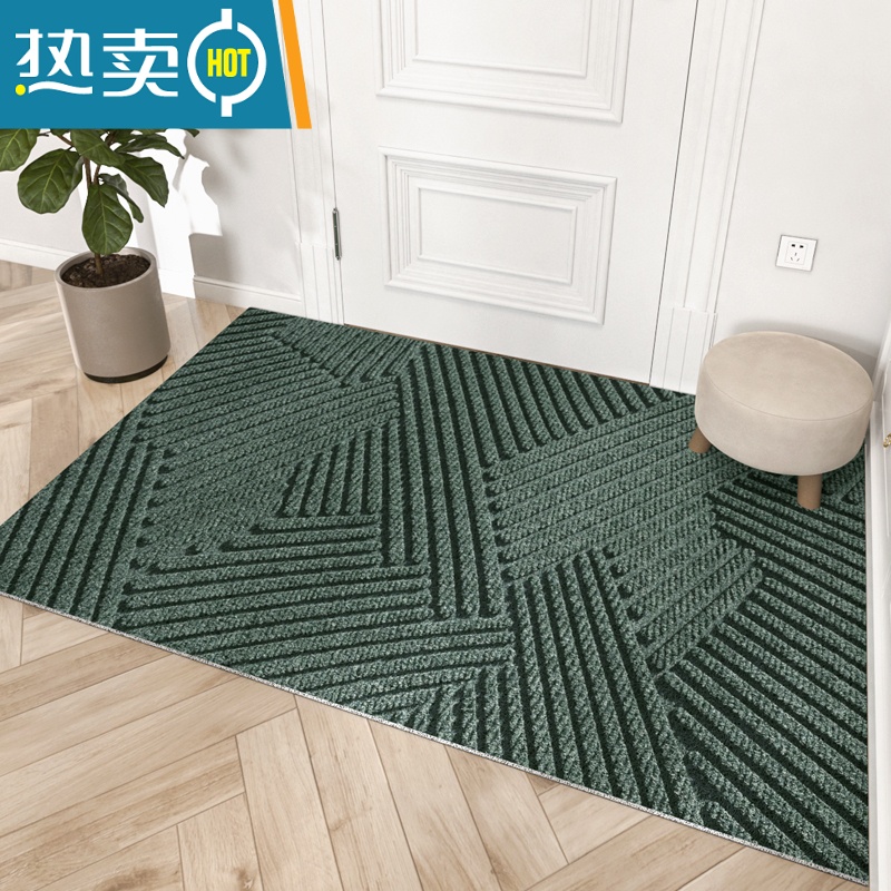敬平地垫 简约几何脚垫门垫进门家用门口防滑垫子门厅入户门地毯