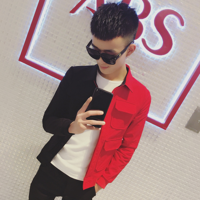 2018春装社会人外套衣服小码男韩版潮流帅气夹克xss精神小伙上衣