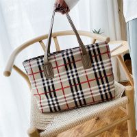 南极人2021新款简约大容量牛津布单肩包托特包女包懒人便携手提包购物袋_688 【YZP-805】卡其色