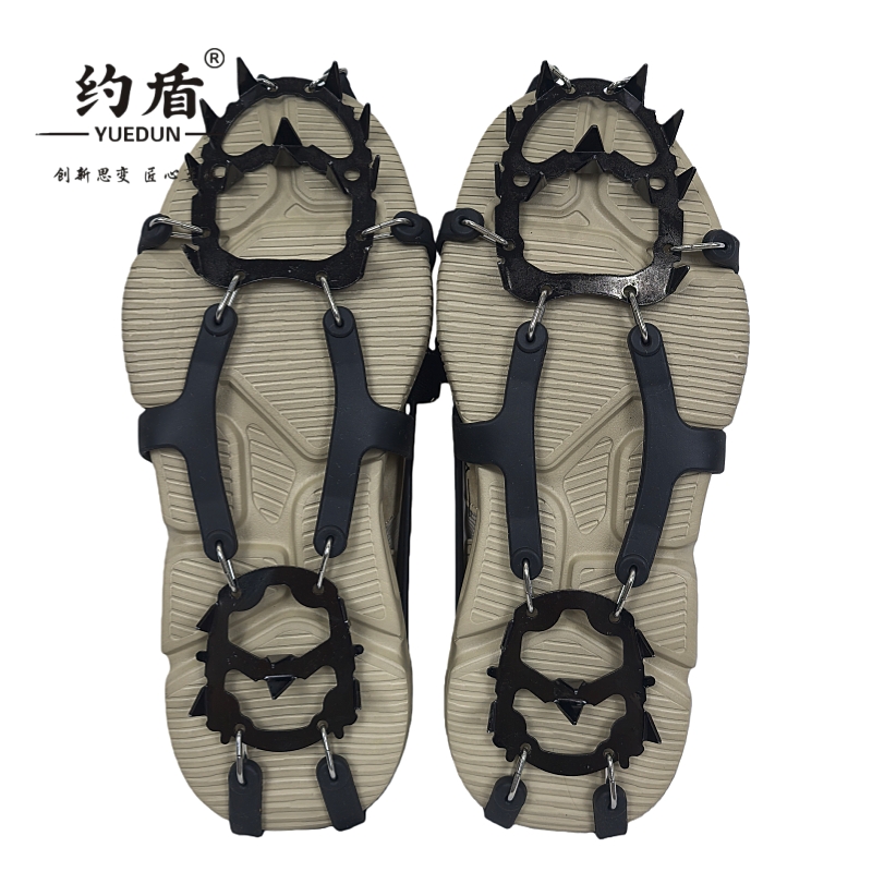 约盾 18齿魔术贴锰钢冰爪防滑鞋套 CRMP06/双高清大图