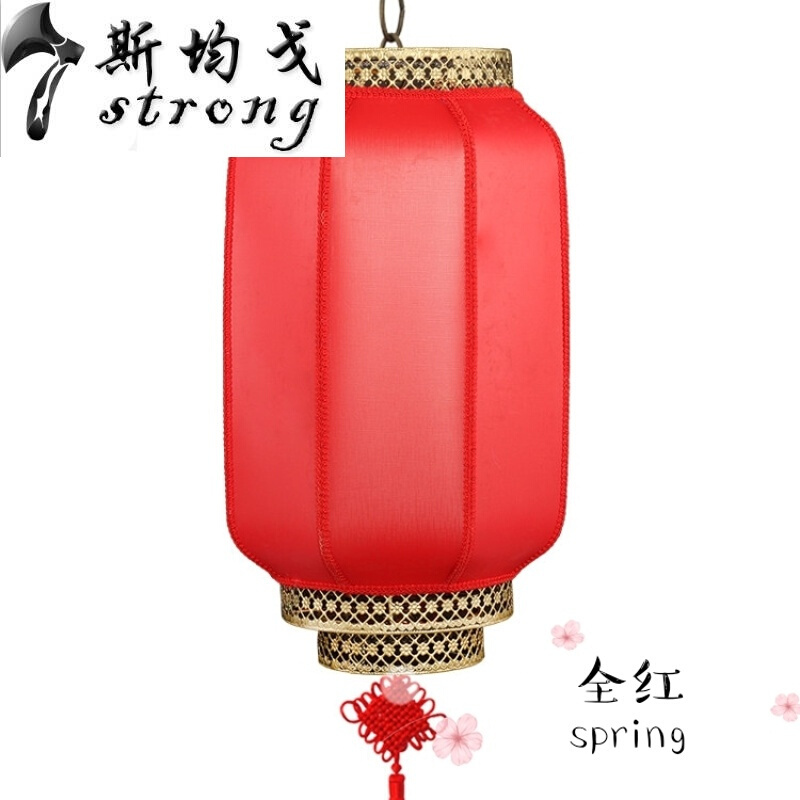 户外防水中式灯笼春节婚庆古典灯笼广告印字饭店仿羊皮灯笼装饰品