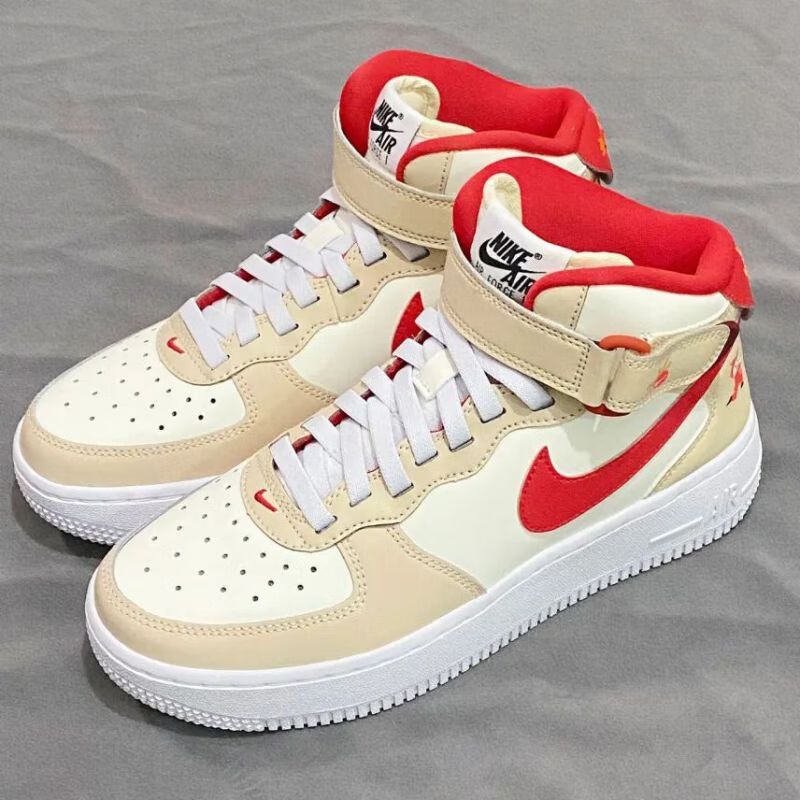 耐克nike运动鞋女鞋2024春季新款女子空军一号af1中帮板鞋轻质缓震