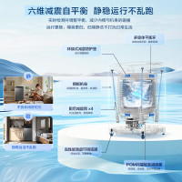 海尔(Haier)8公斤 家用 全自动波轮洗衣机 自编程 速洗 除菌 洗漂脱可调 消费补贴 清新换风XQB80-Z606