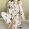 睡衣女春秋季长袖棉纱布2022年新款网红风薄款家居服两件套莎丞