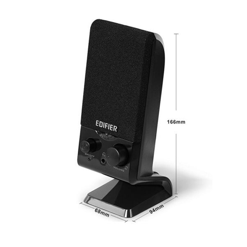 漫步者(EDIFIER)R10U(USB供电)2.0音箱 多媒体音箱 电脑音箱 黑色