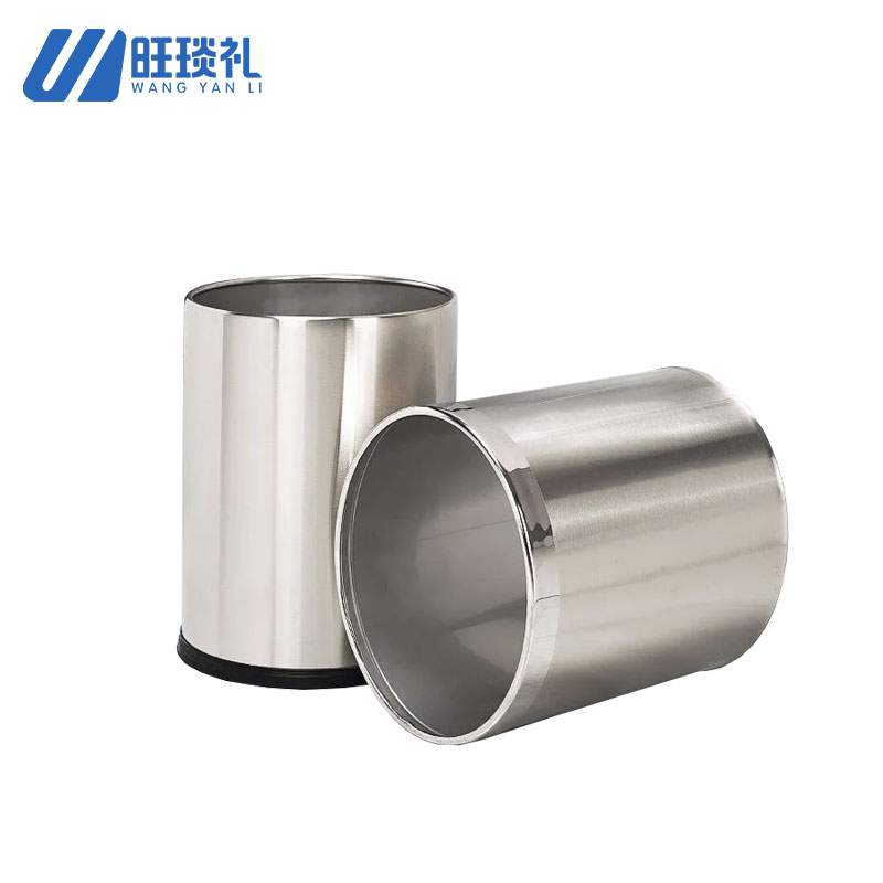 旺琰礼 不锈钢垃圾桶 10L/个高清大图