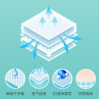 奢宠系列超吸云柔婴儿纸尿裤彩箱装XL76片