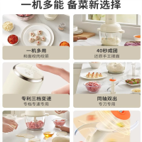 九阳智能绞肉机2.5升三档玻璃机身按键操作不锈钢刀头多功能厨房神器S22-LA366