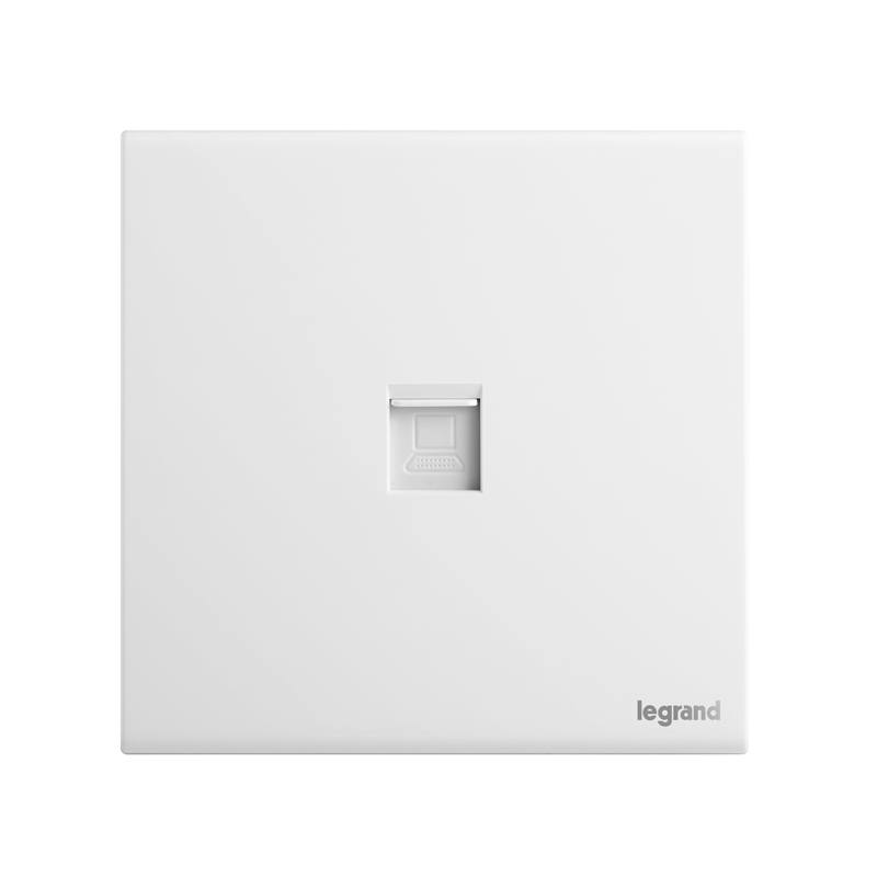 罗格朗/LEGRAND 明装薄款插座 明智Plus系列超五类电脑插座 个高清大图
