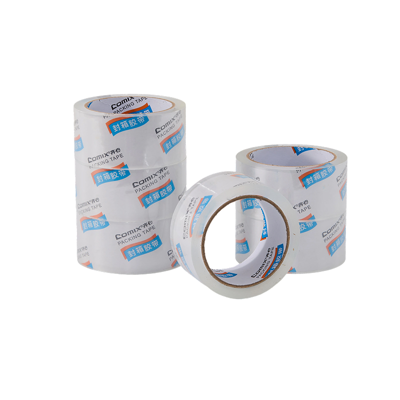 齐心 ZB0043 封箱胶带 48mm*60y*50um 6卷/筒 高透明 1筒装