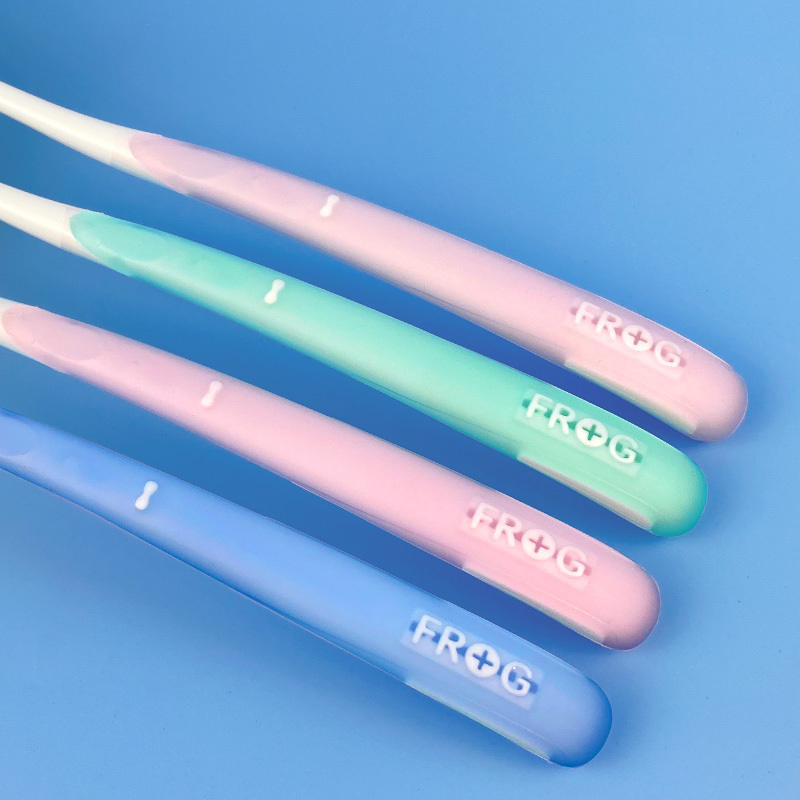 青蛙(FROG)套装系列161B情侣牙刷 2支装颜色随机发货QT161B高清大图