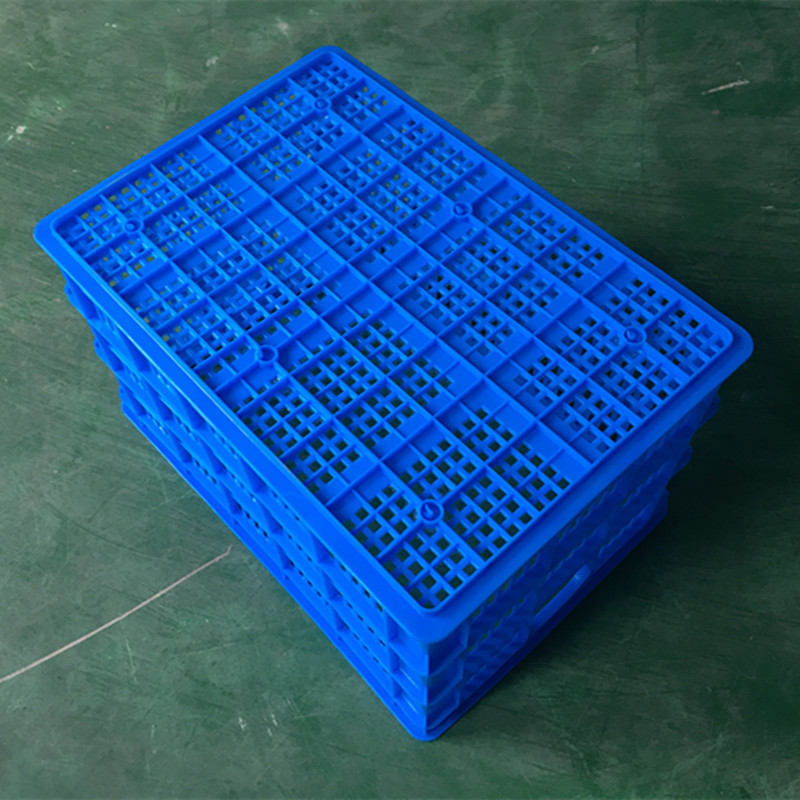 拾画 塑料洗菜塑胶篮货框周转筐加厚蓝色(58x40.5x31cm)中号杂物整理筐 5个装 YX-8002