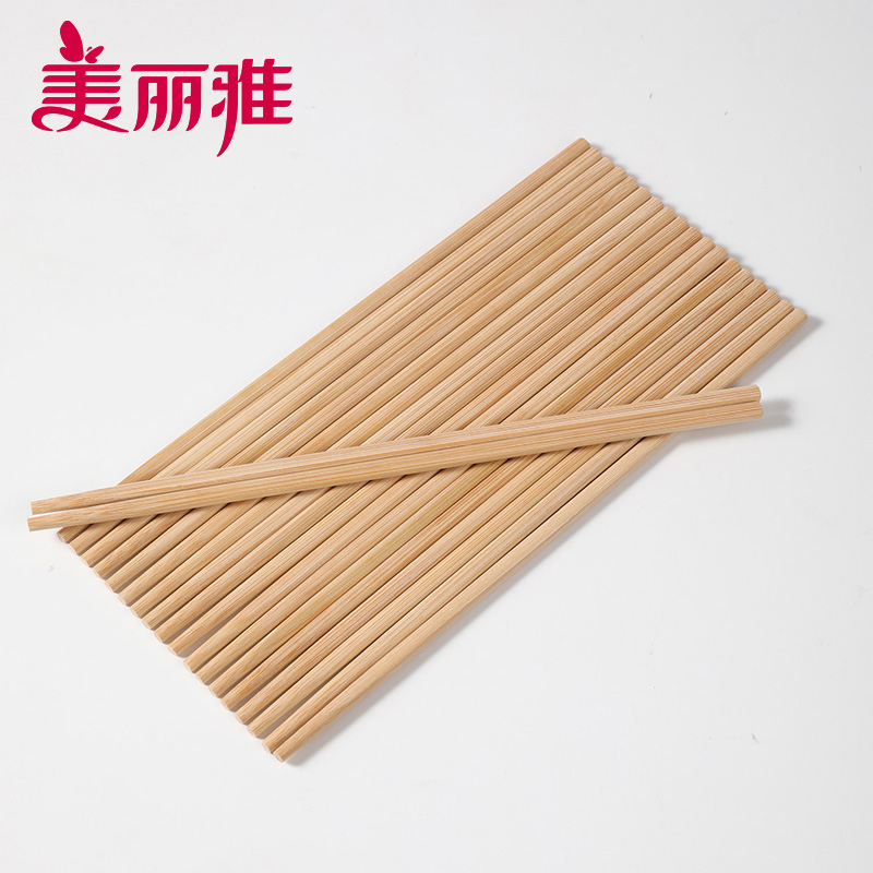 美丽雅(maryya) 一次性碳化筷子24厘米 100双独立装高清大图