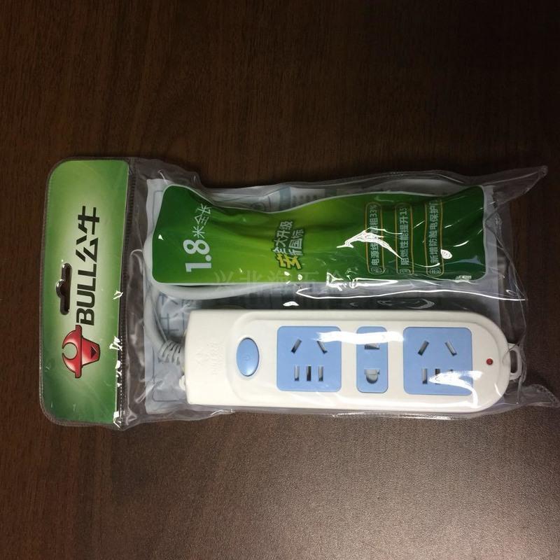 1插位无开关 公牛牌多用功能插座面板多孔家用有线拖板排查插班插排电插板带