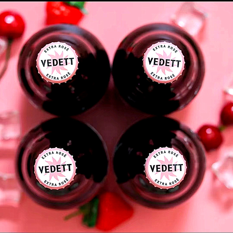 白熊啤酒(VEDETT) 白熊玫瑰红果啤 330ml*24瓶 比利时进口果味啤酒高清大图