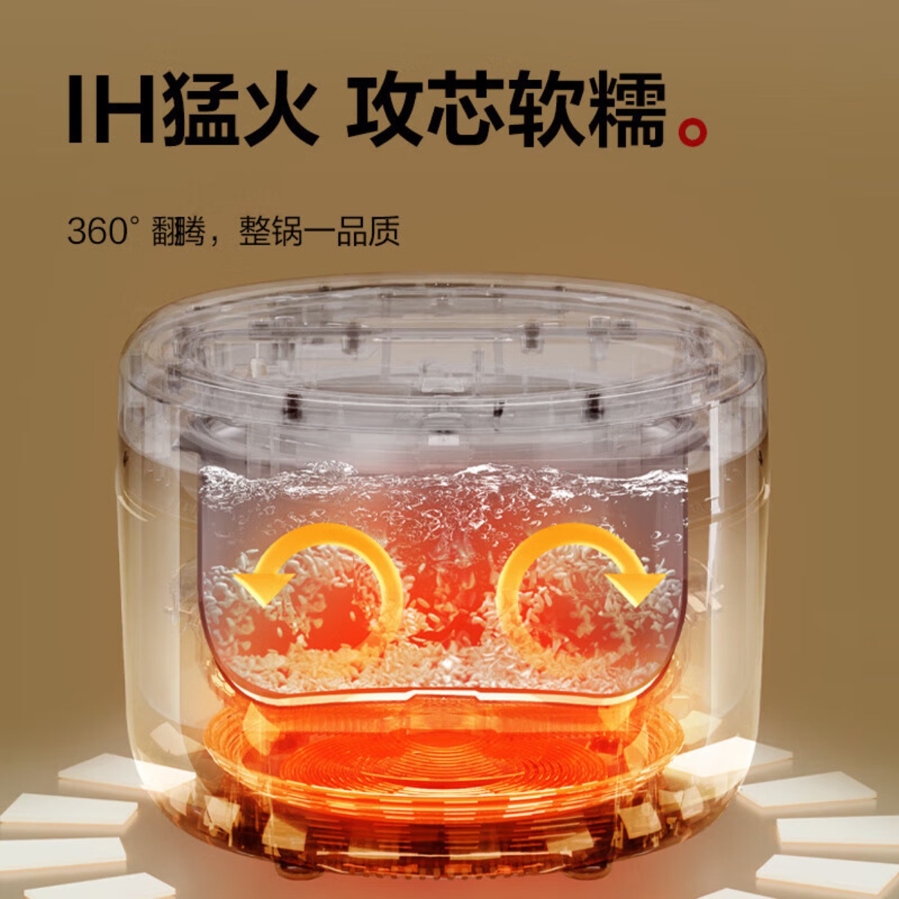 格力(GREE)电饭煲家用2-4人电饭锅真0涂层316L不锈钢3L小型 IH加热煮粥柴火饭锅GDCF-3015C(贵气紫高清大图