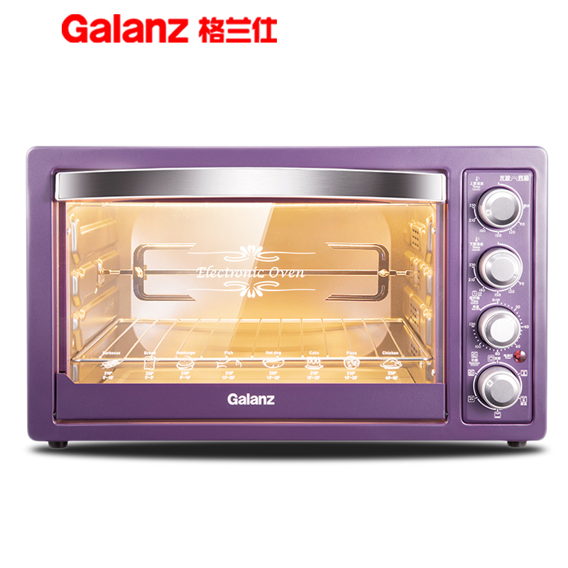 Galanz/格兰仕 K4T迷你烤箱家用烘焙多上下控温旋转烤叉 低温发酵 功能全自动商用电烤箱蛋糕 32L