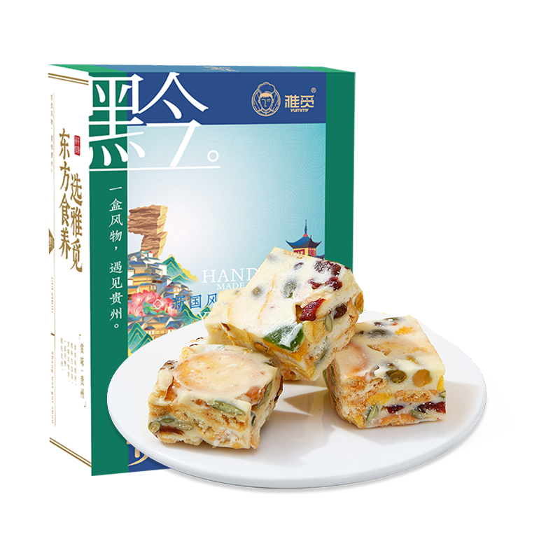 雅觅 芒果奶酪综合 雪花酥 300g/盒高清大图