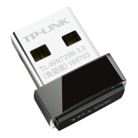 TP-LINK 免驱动usb无线网卡 台式机笔记本电脑主机wifi接收发射器TL-WN725N迷你家用网络随身wi-fi
