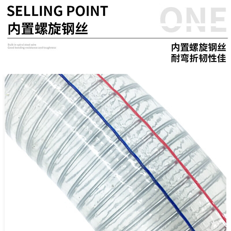 水管 中特邦安 ZT-SG13 PVC 透明 1 80mm