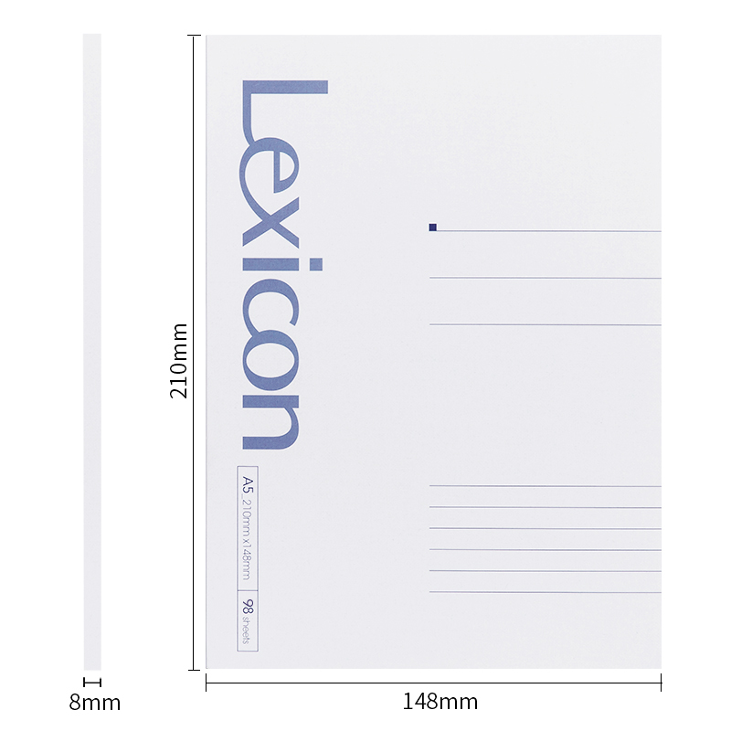 得力(deli) 7984 笔记本/记事本无线胶装软抄本记事本 工作笔记本子文具办公用品 A5/58张 12本装高清大图