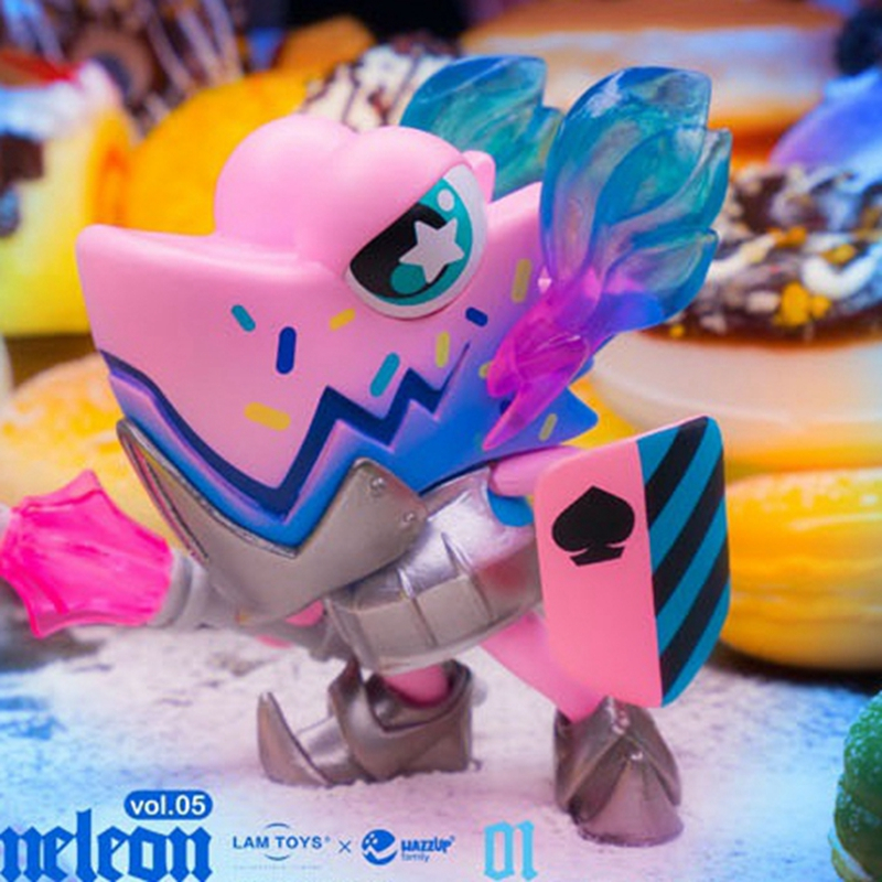 变色龙盲盒五代恐龙糖果骑士系列仙女龙盲盒手办潮流公仔五代变色龙