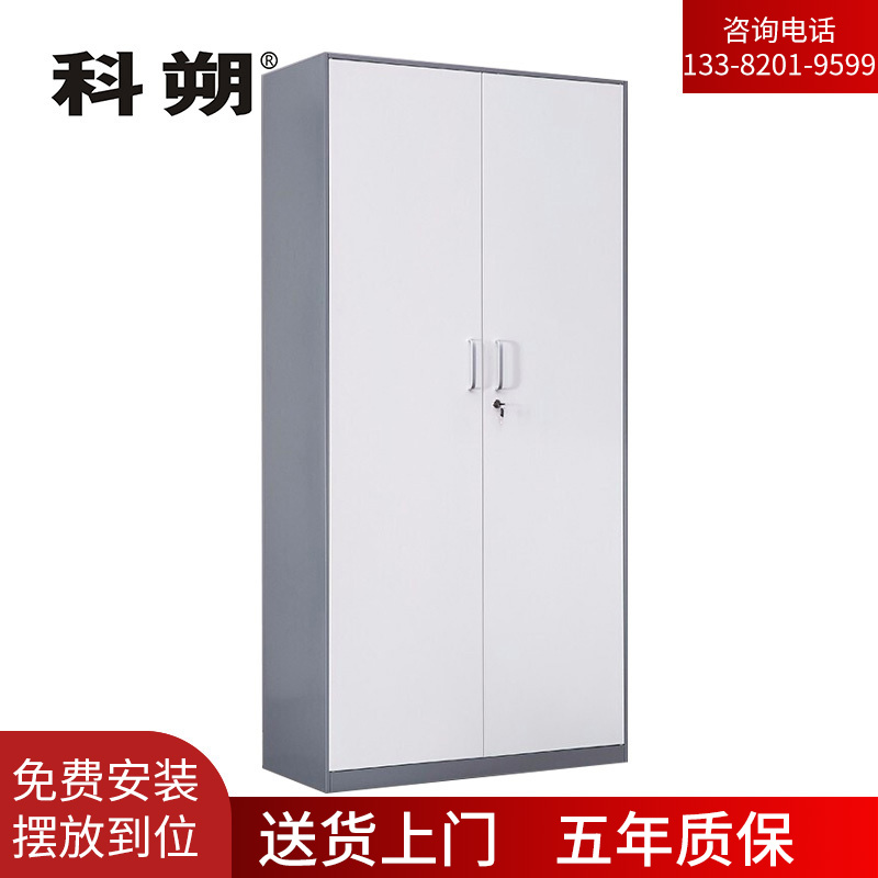 科朔 文件柜通双节文件柜钢柜钢制办公室资料柜储物柜KS-G009高清大图