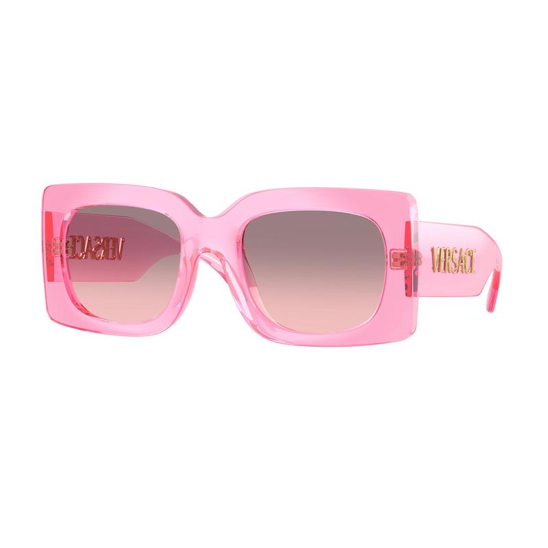Versace女款正方形全框太阳镜经典配色前卫时尚风格 53705M_Transparent_Pink_/_Rose
