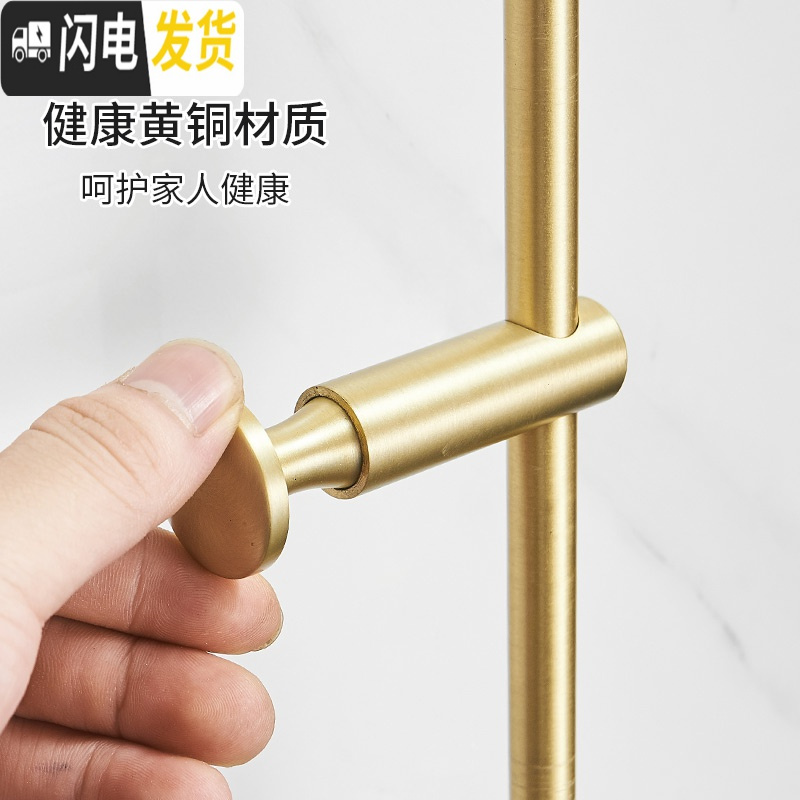 三维工匠北欧铜挂衣架壁挂墙上卧室衣帽架金色轻挂物钩