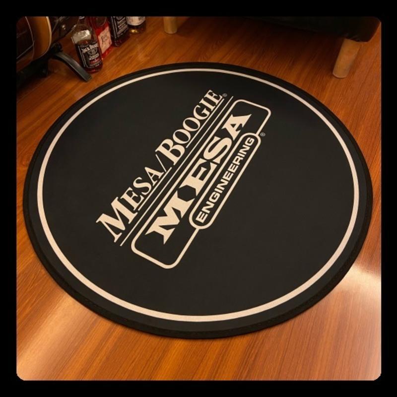 经典款80cm圆形 Mesa Boogie 地毯吉他音箱摇滚防滑沙发座椅凳子客厅乐器防滑垫