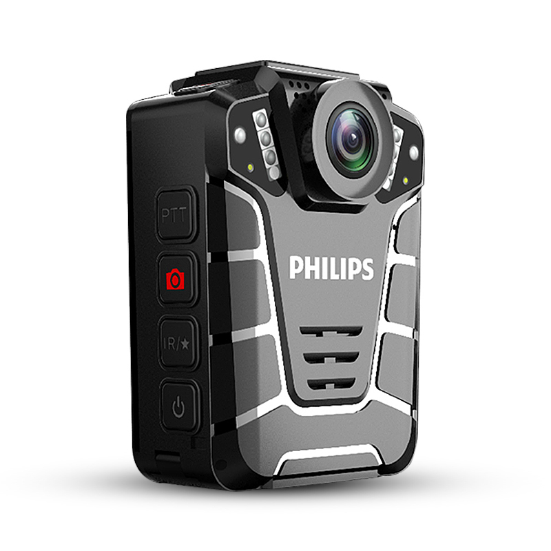 飞利浦(PHILIPS)VTR8110 64G 3200万像素170°广角1080P红外夜视摄像机记录仪 取证执法仪