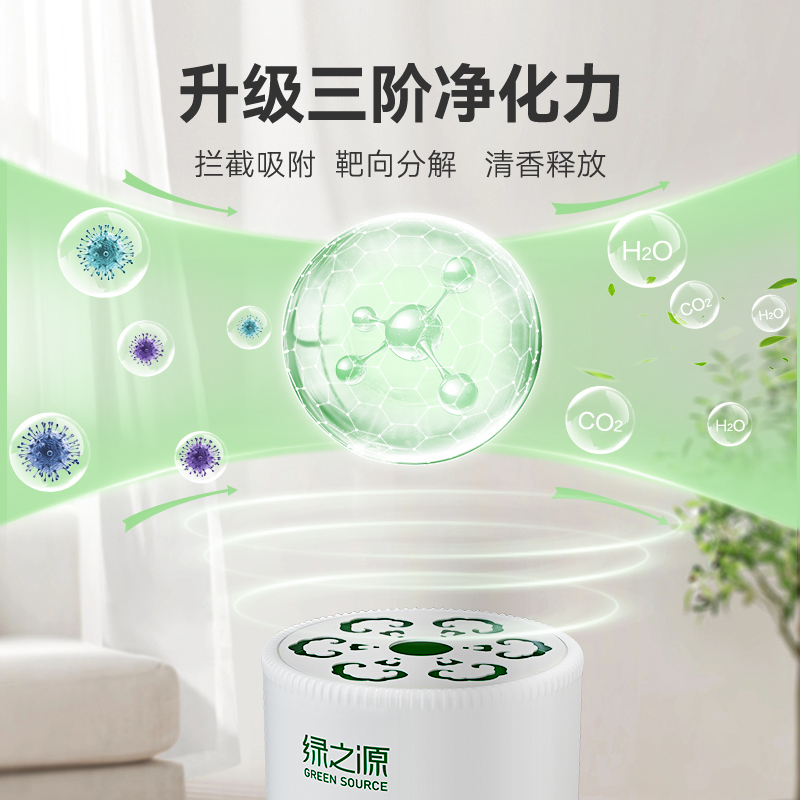 绿之源(GREEN SOURCE) 三阶净化 除醛凝胶 Z-8213 1个装高清大图