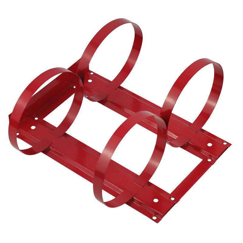 援邦灭火器双挂架材质尺寸30x30.2cm 铁皮使用规格可放置干粉灭火器5KG2具高清大图