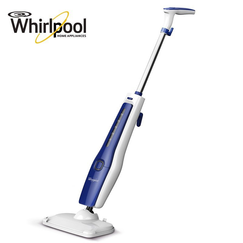 惠而浦(Whirlpool)蒸汽清洁机DT60(蓝) 多功能 拖地板 高温杀菌 可拆卸水箱 家用电动清洁机
