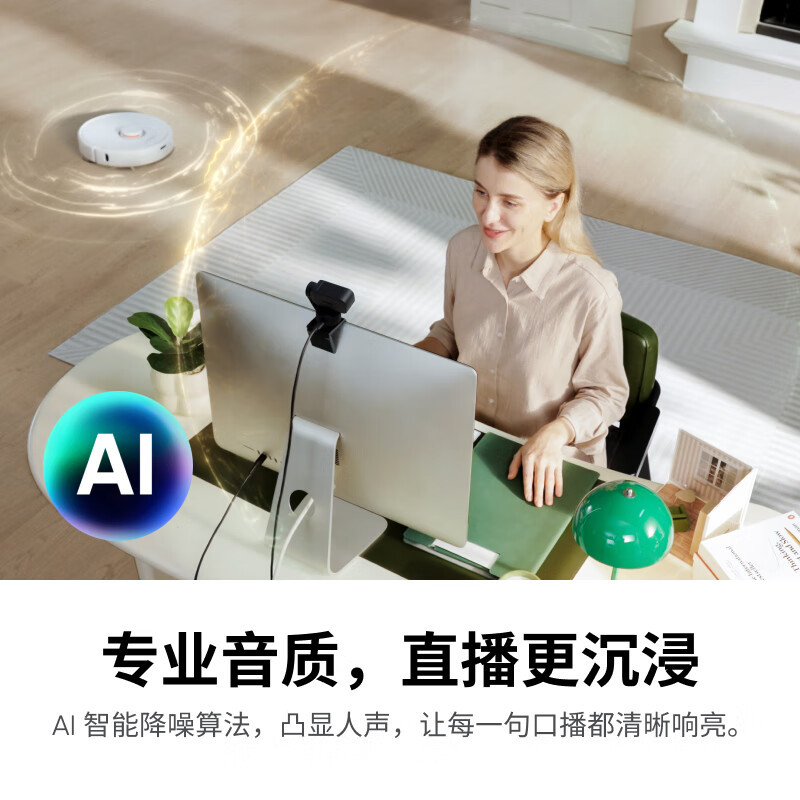 LISM-影石 Link 2 云台版 AI智能4K直播摄像头高清美颜电脑直播设备(标准套装)