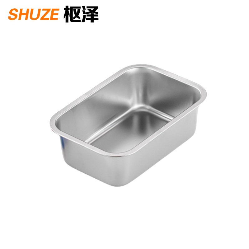 枢泽 不锈钢餐盆 32*22*10CM 套高清大图